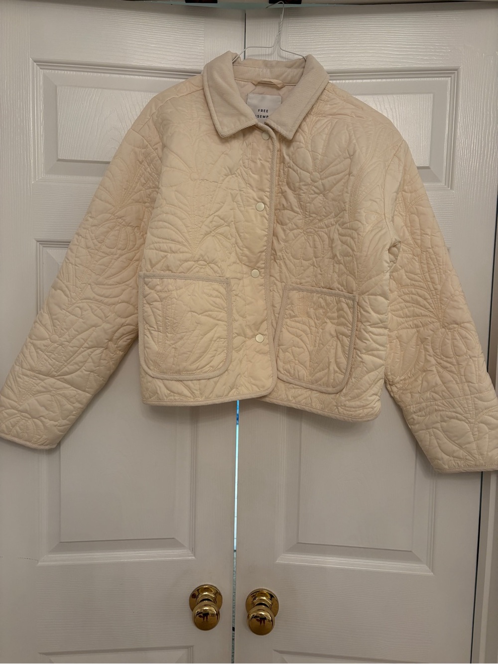 Free Assembly Quilted Jacket Sz L 12-14 NWT